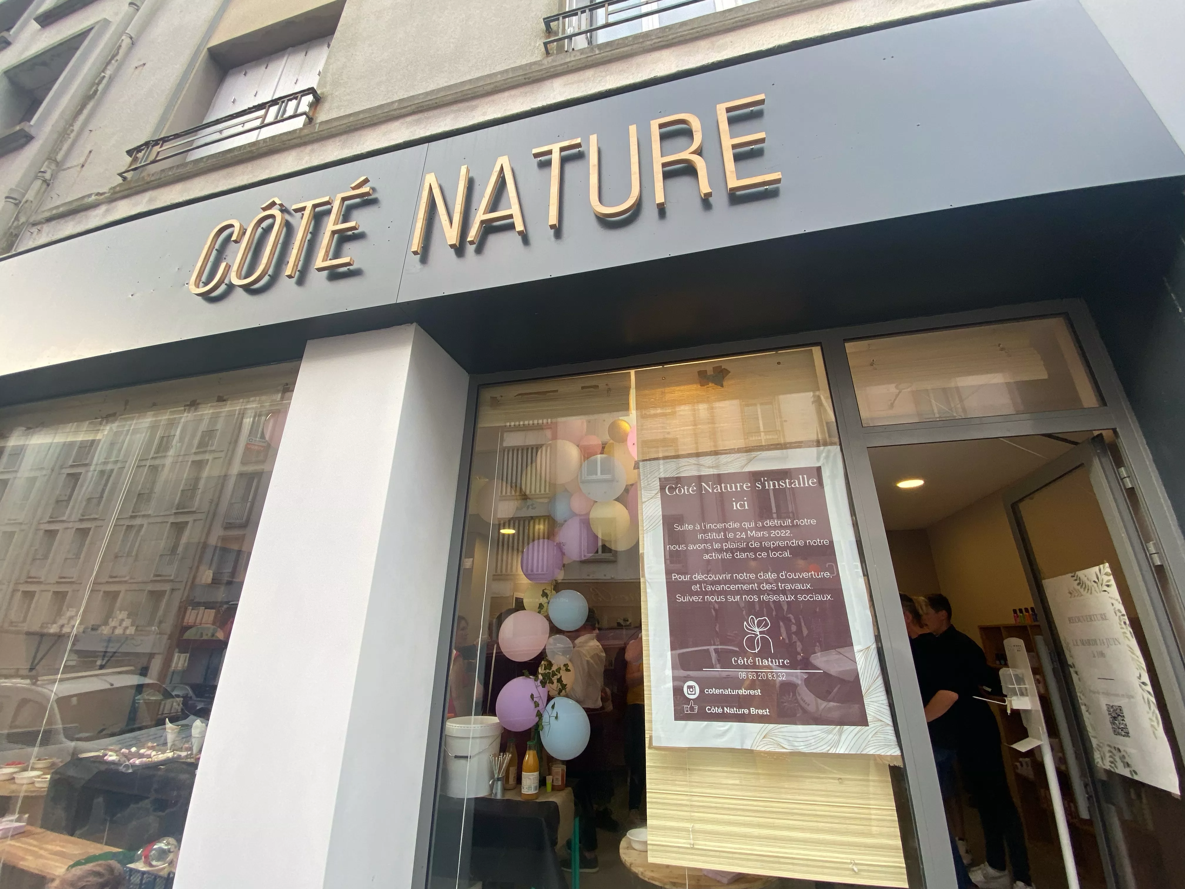Façade de l'institut Côté Nature à Brest, rue Jean Macé