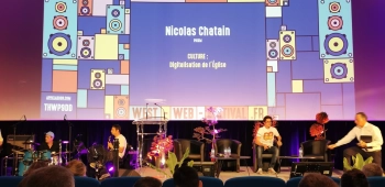 Conférence au web west festival 2022 à Carhaix lors des Vieilles Charrues